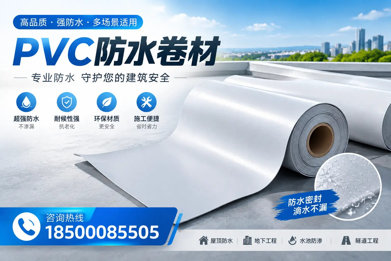 PVC防水卷材的市场竞争分析,日喀则品牌选择参考
